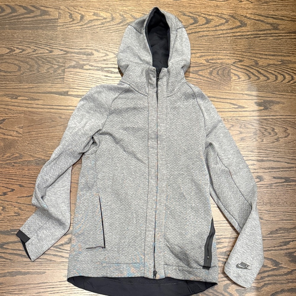 Nike Heather Gray Full-Zip Hoodie